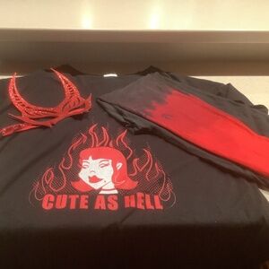 LuLaRoe TC flame leggings only